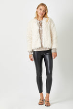 Faux Fur Open Jacket by Mystree