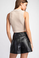 The Ginny Faux Leather Shorts