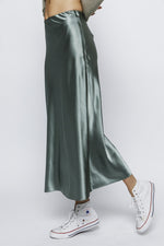 Uptown Girl Satin Skirt