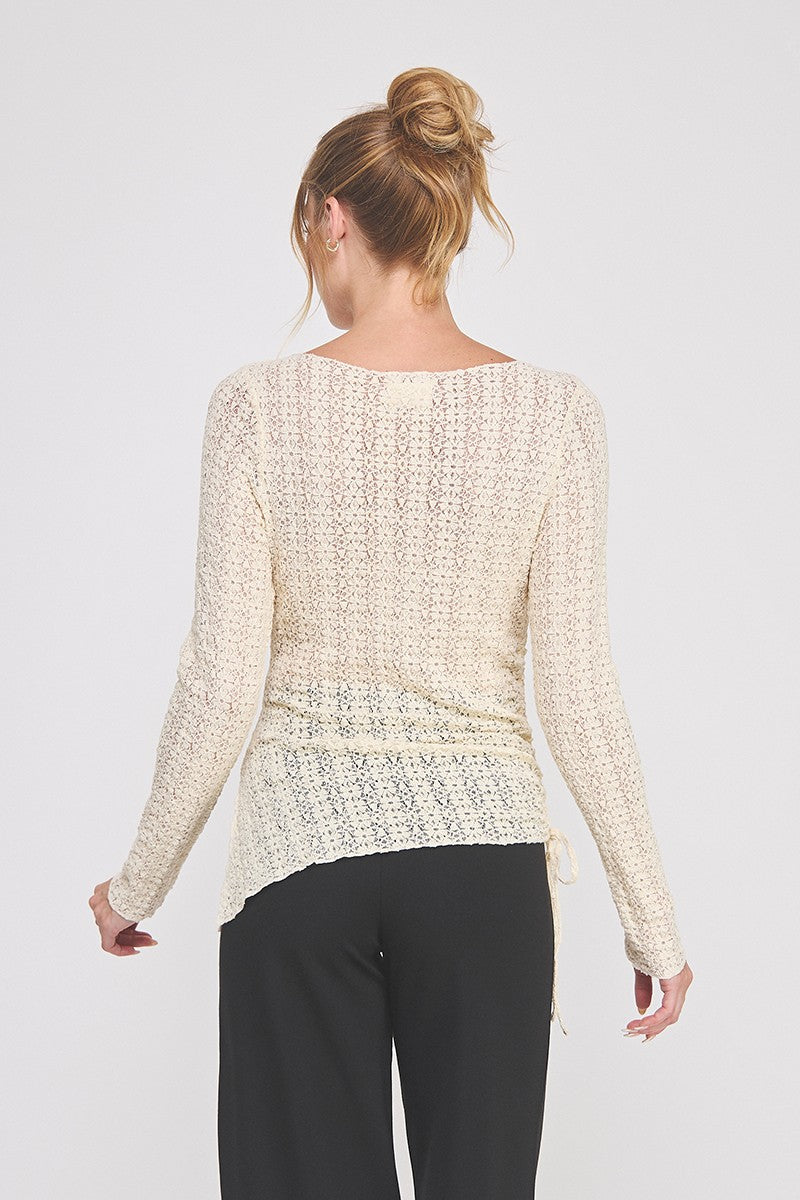 The Allie Knit Lace Top