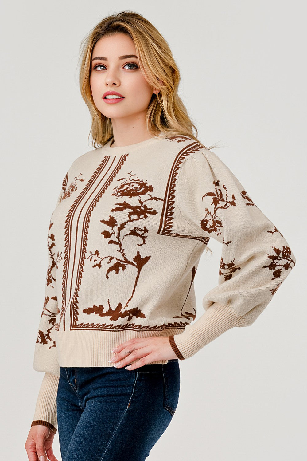 Vintage Blooms Sweater