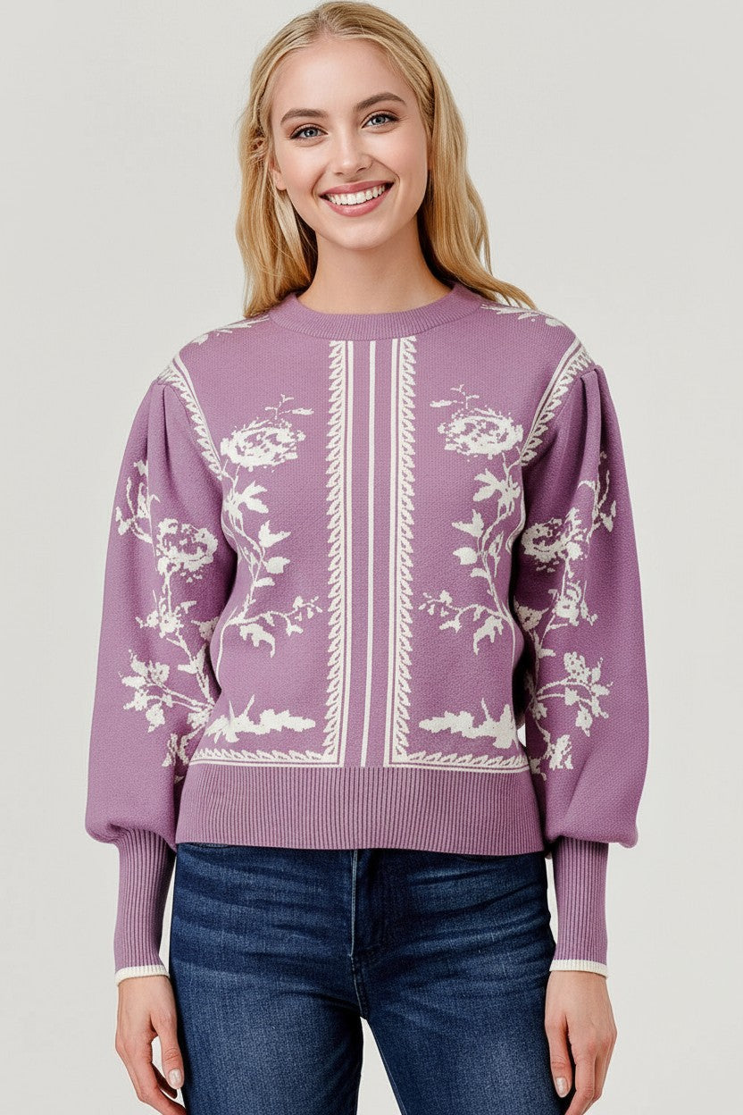 Vintage Blooms Sweater