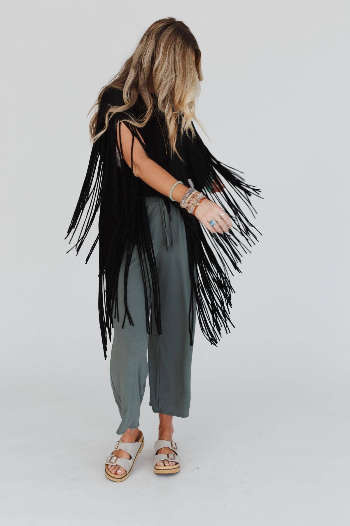 Three Bird Nest Fringe Top