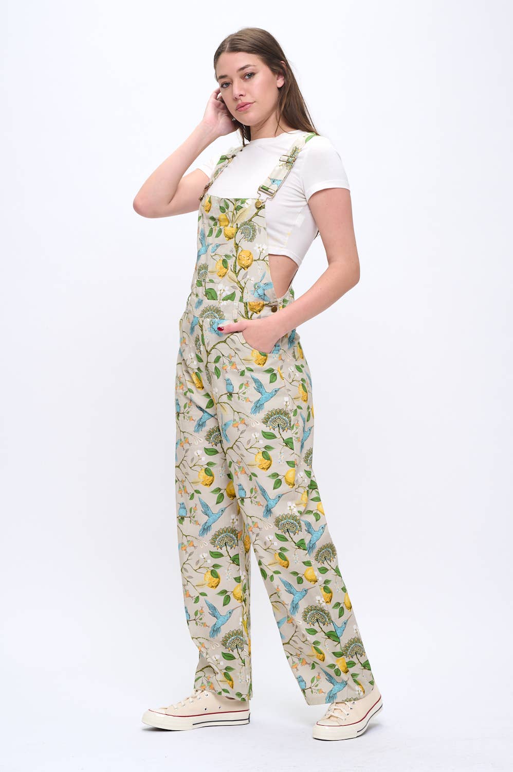 Lemons & Hummingbird Overalls