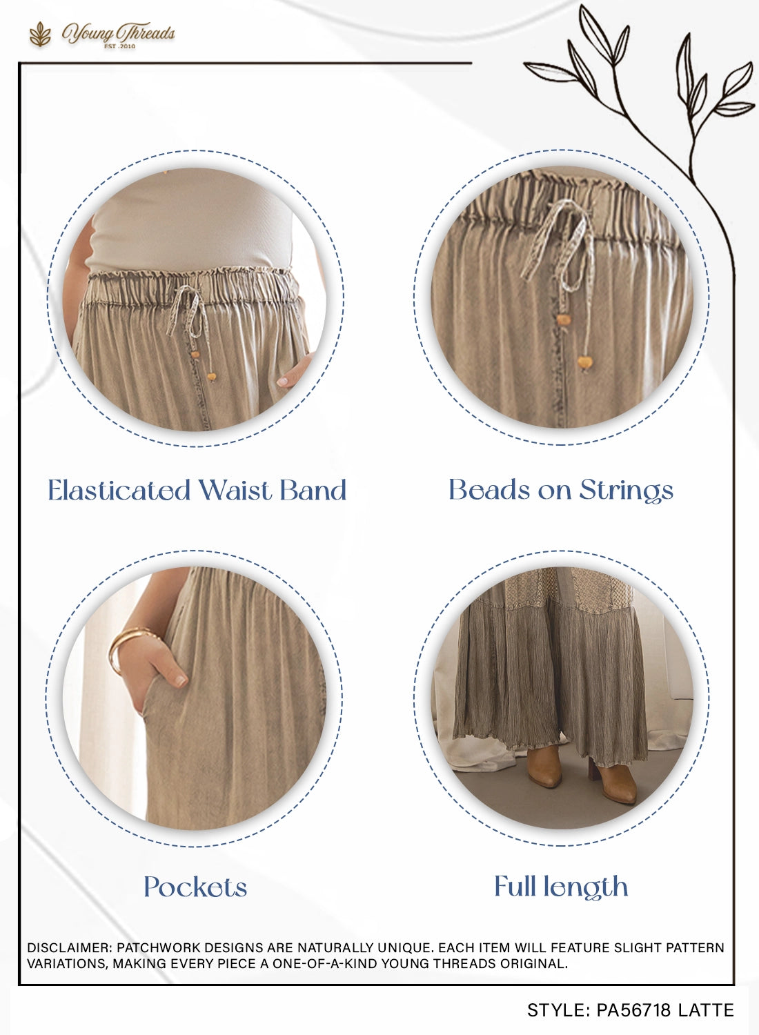 Mineral Washed Boho Pants