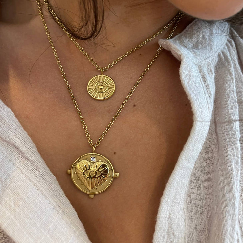 Gigi double coin necklace