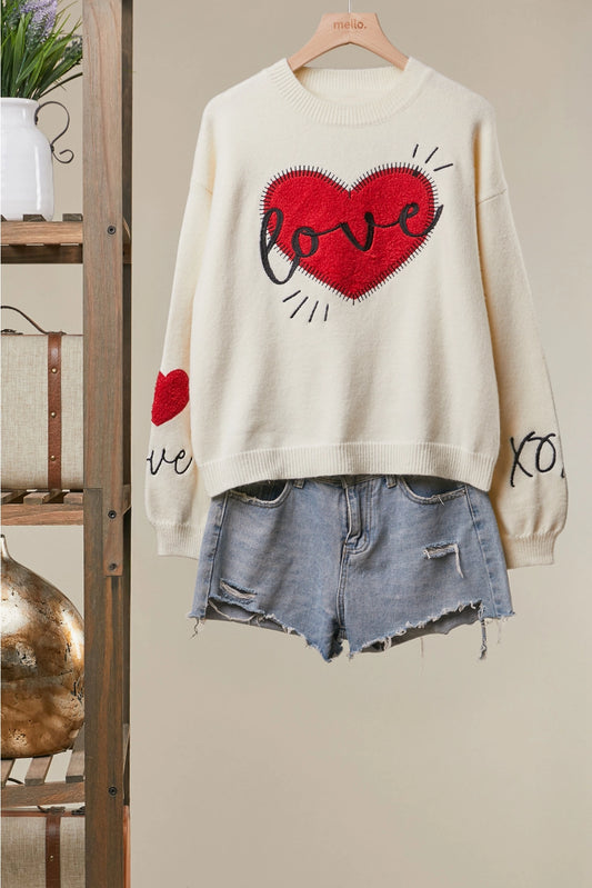 Heart on my Sleeve Sweater