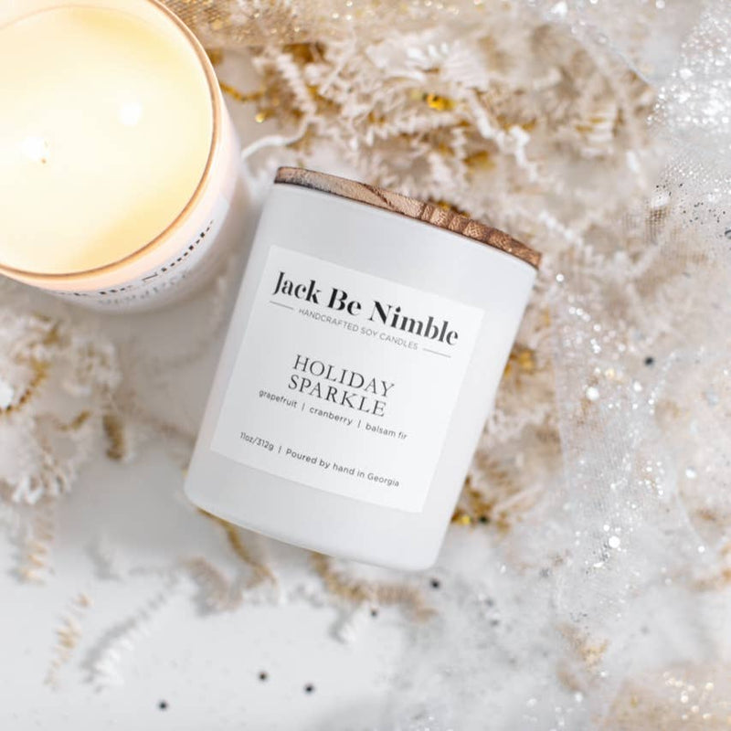 Holiday Sparkle Scented Soy Candle 11oz