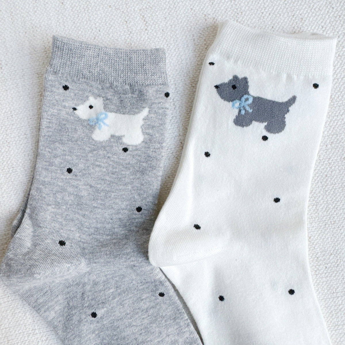 Ellison+Young - Scottie Dog Pattern Socks Set Of 2