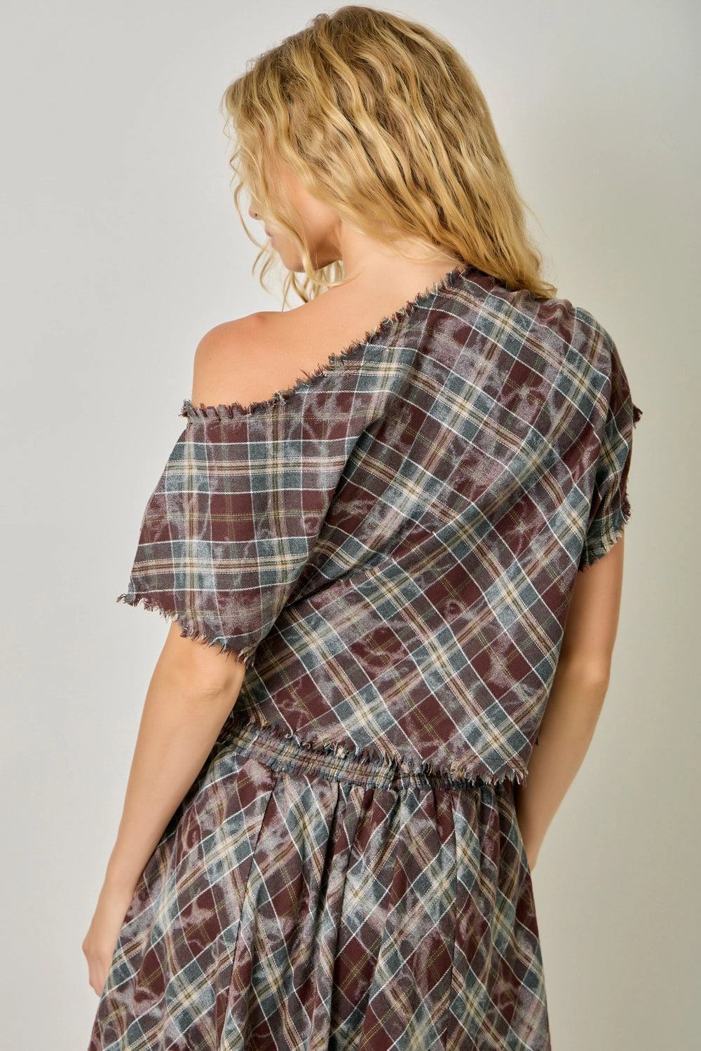 Off the Grid Plaid Blouse
