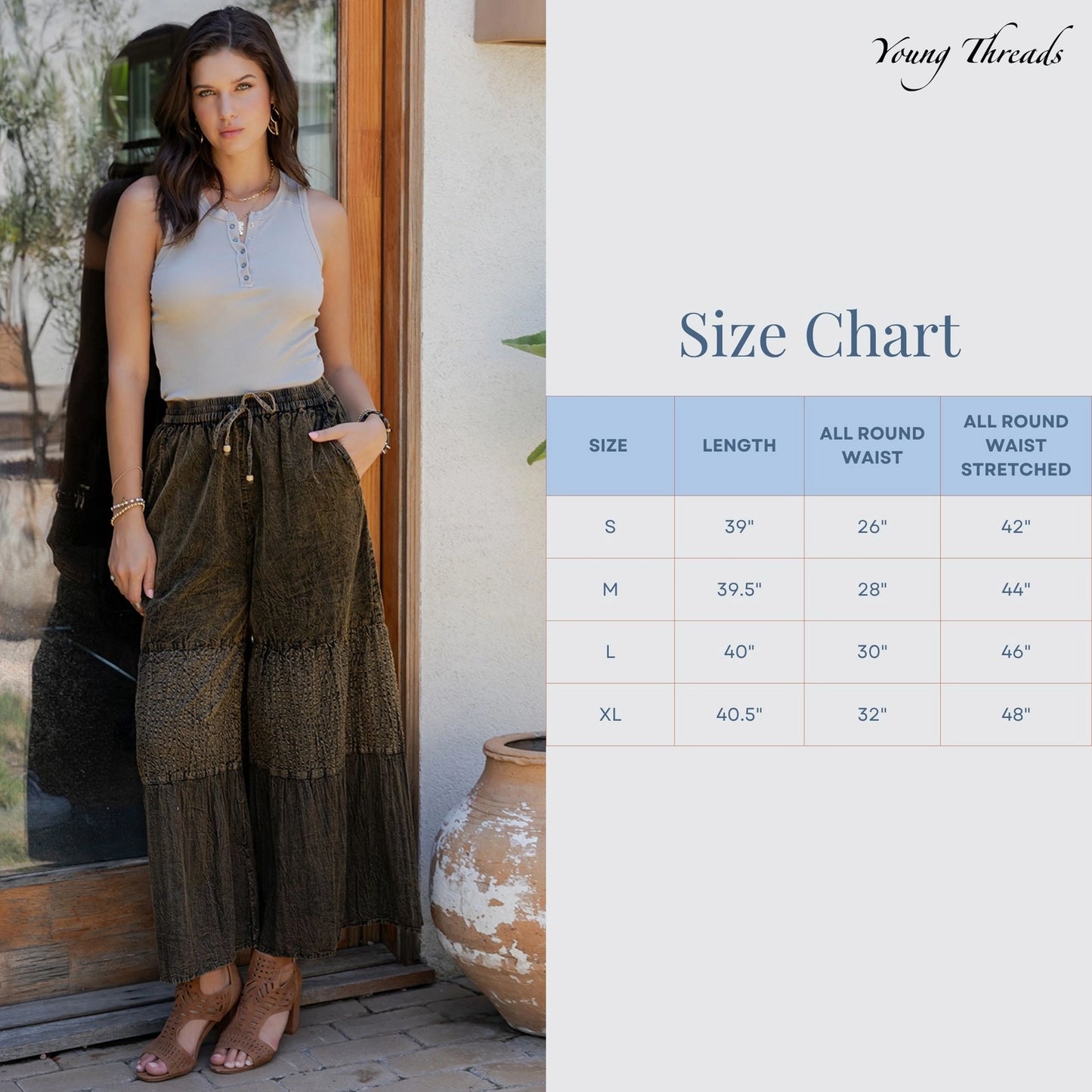 Boho Tiered Patchwork Pants