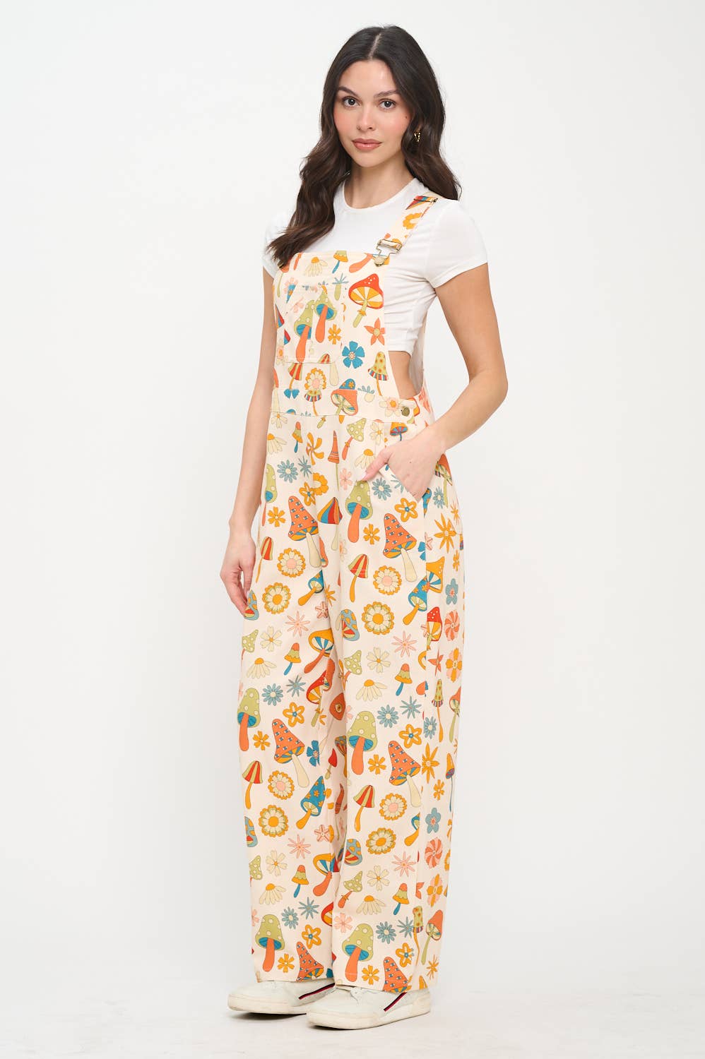 Mushroom Hippie Overalls