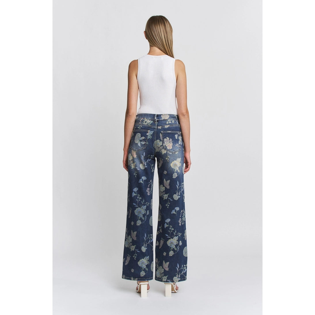Denim Blooms High Rise Jeans