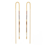 Miyuki Seed Bead Threader Earrings