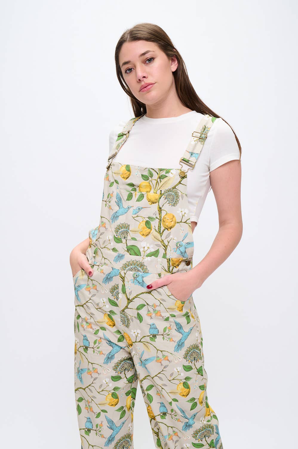 Lemons & Hummingbird Overalls