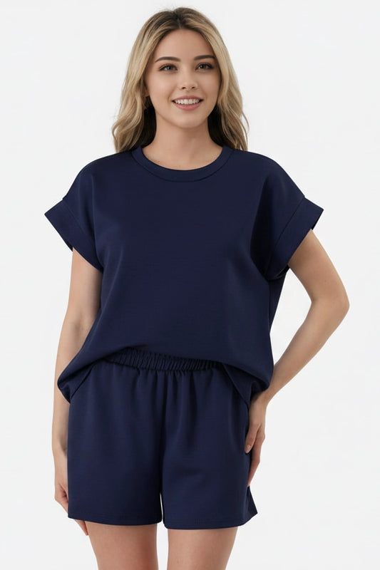 Free Spirited Navy Top and Bottom Set