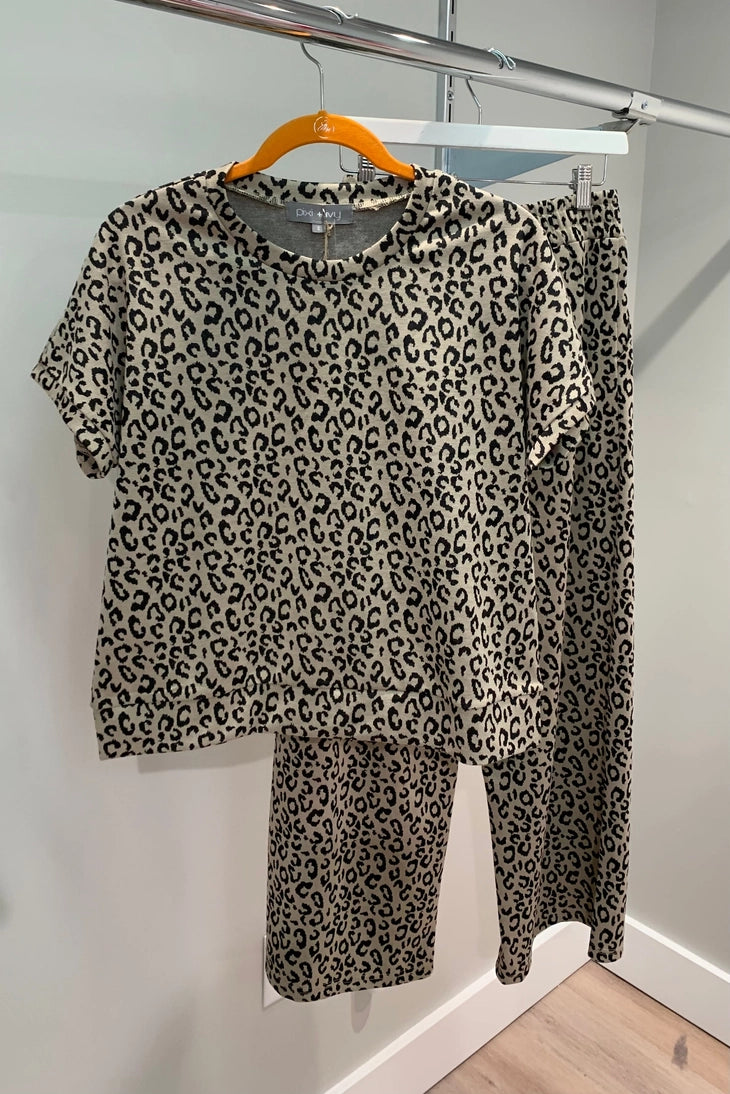 Fearless Leopard Lounge Set