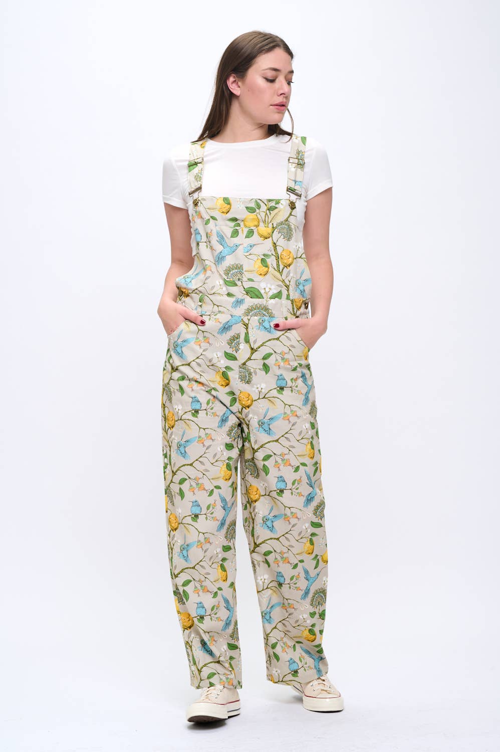 Lemons & Hummingbird Overalls