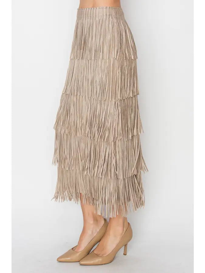 Soul Fringe Maxi Skirt