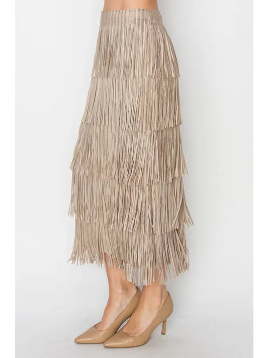 Soul Fringe Maxi Skirt