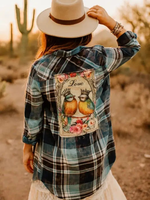Crowned Love Flannel Shirt