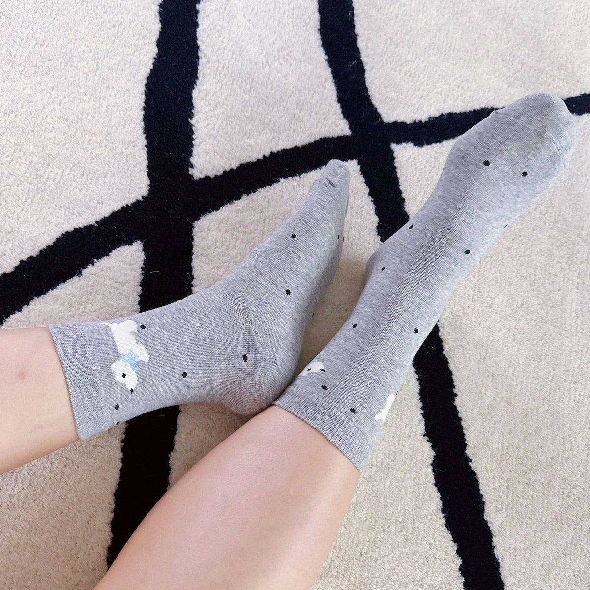 Ellison+Young - Scottie Dog Pattern Socks Set Of 2