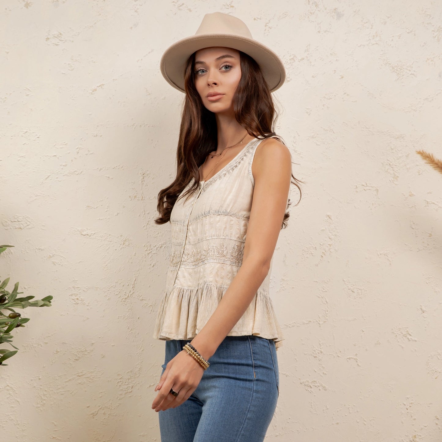 The Layla Vintage-Style Top