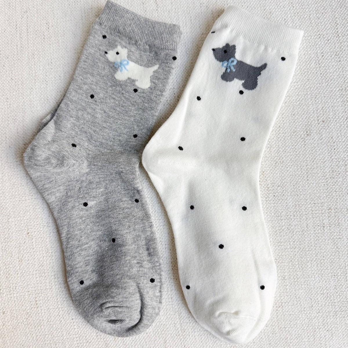 Ellison+Young - Scottie Dog Pattern Socks Set Of 2