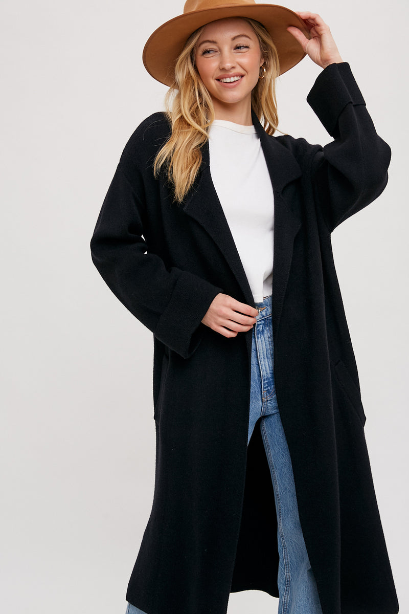 The Effortless Knitted Trench Coat