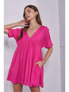 Pink Zinnia Mini Dress