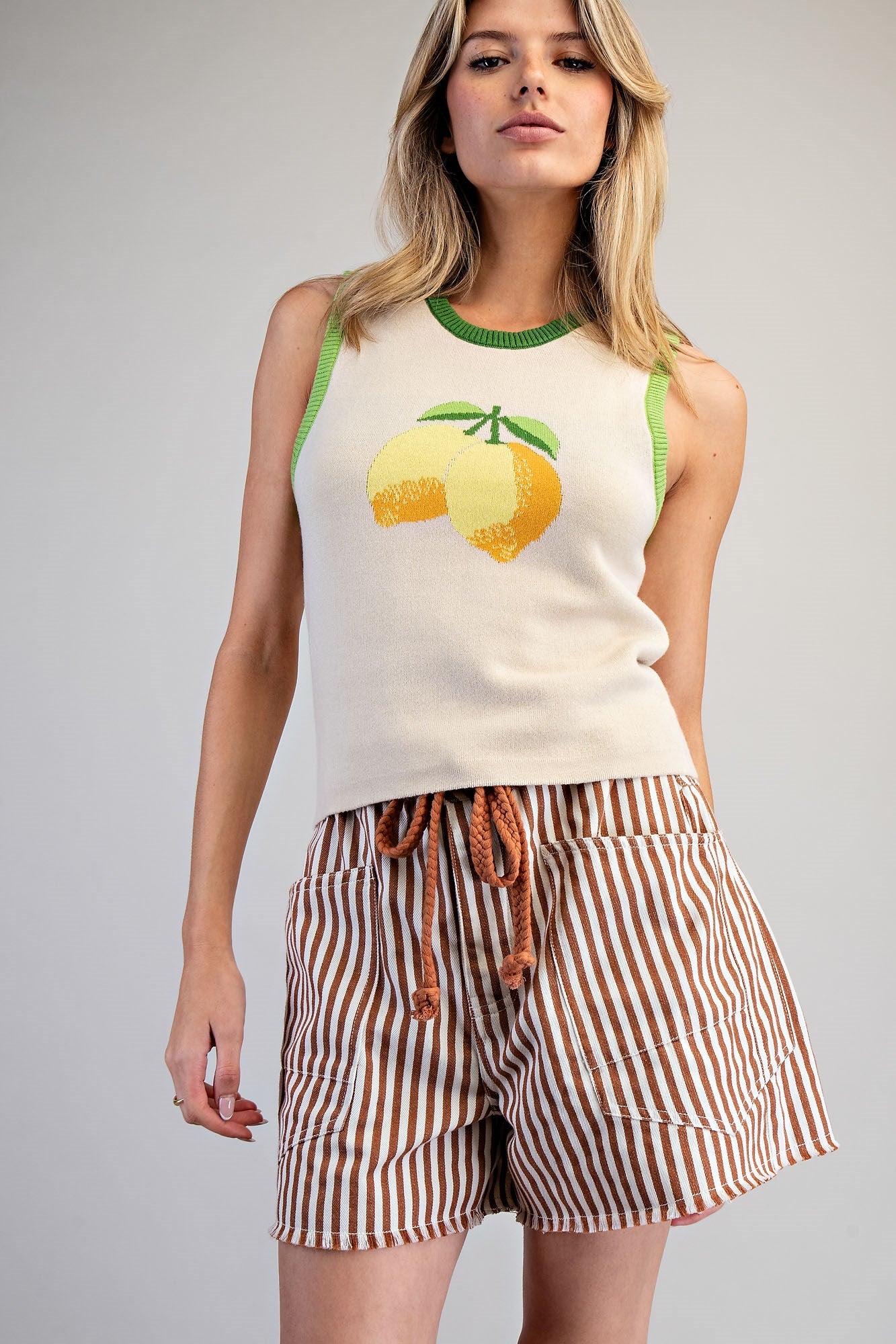 Lemongrass Knit Tank Top