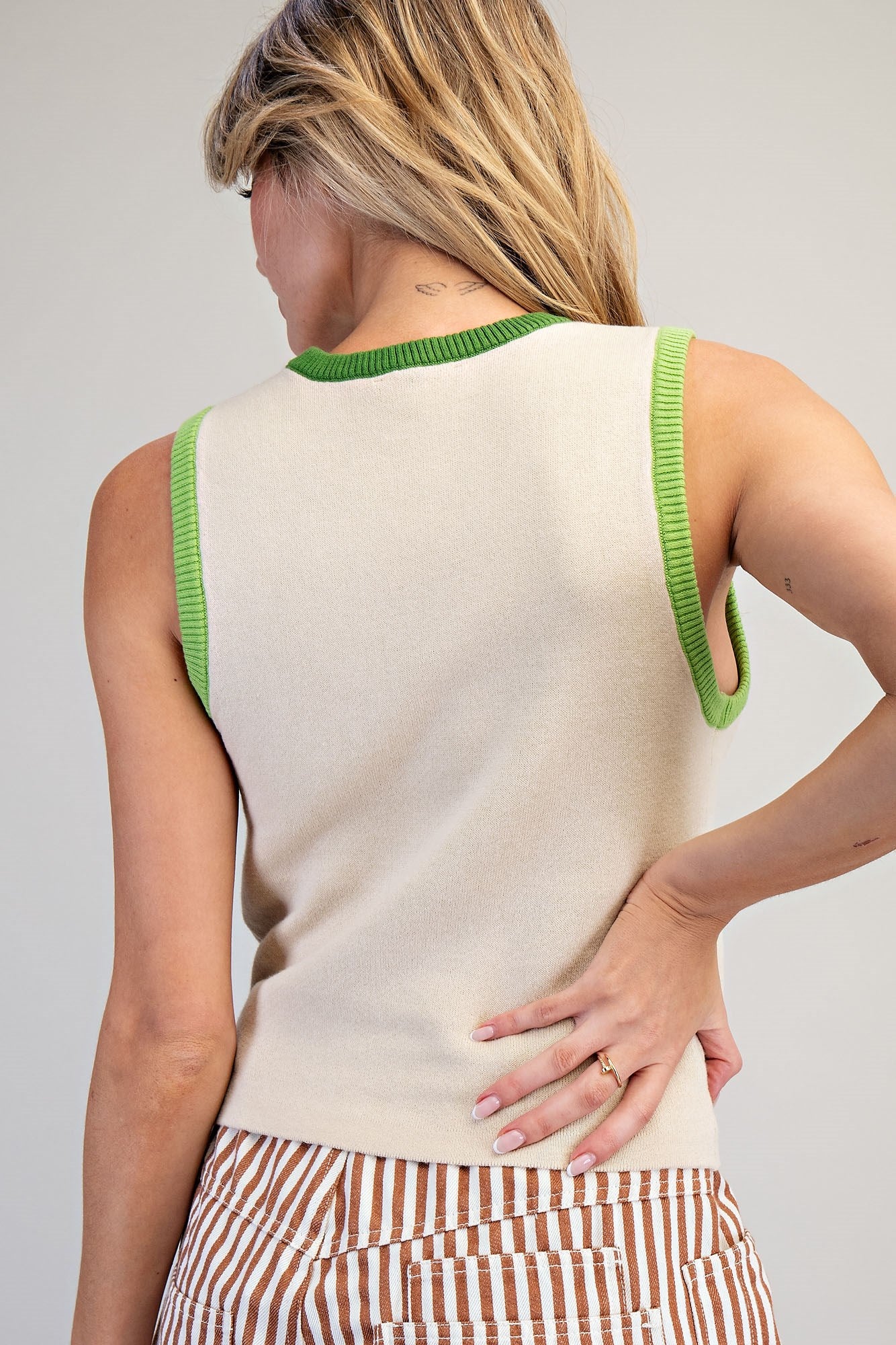 Lemongrass Knit Tank Top