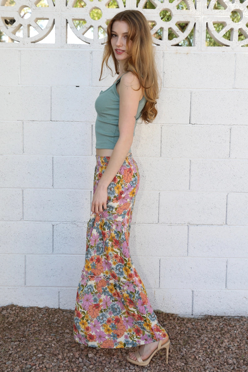 Boho Blooms Wide leg Pants