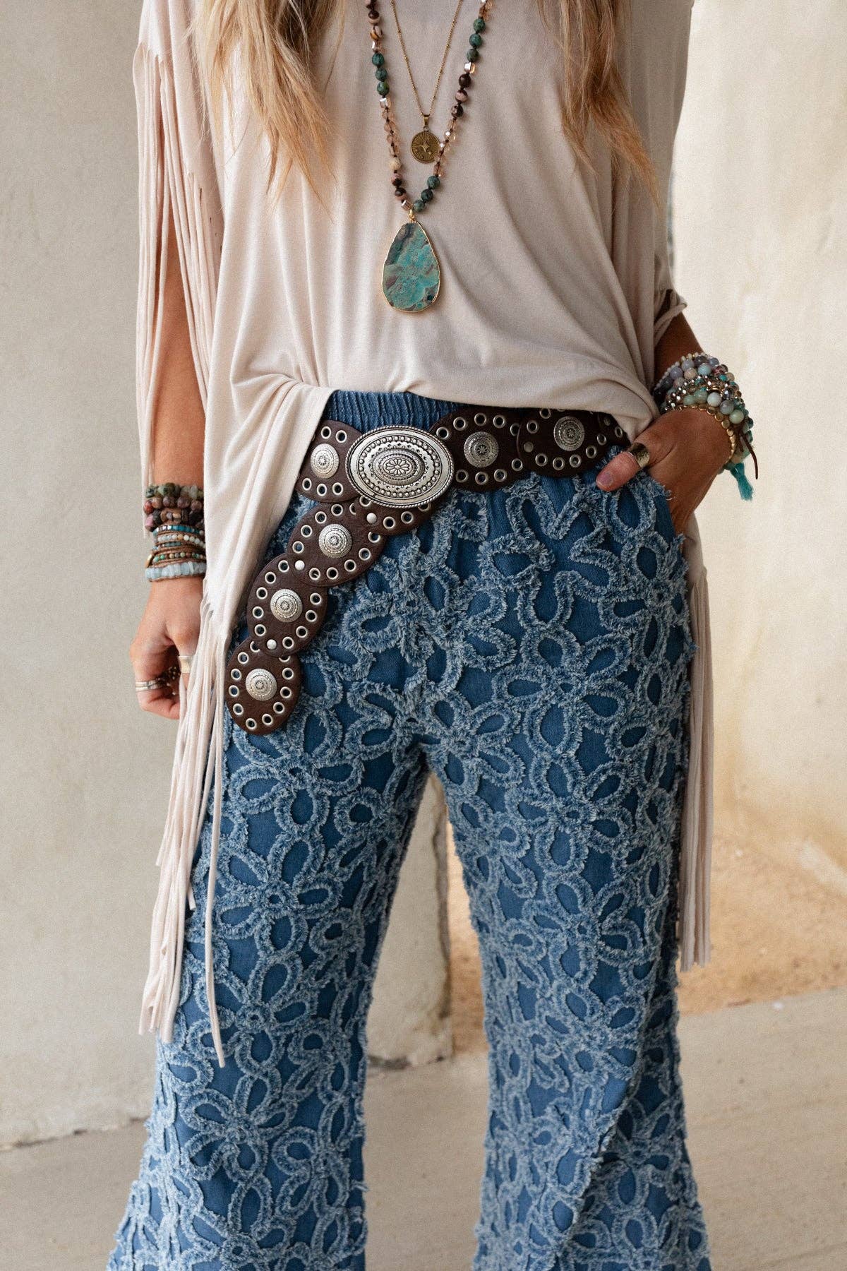 Onyx Oval Western Belt