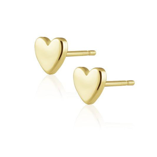 Heart of Gold Studs by Sahira