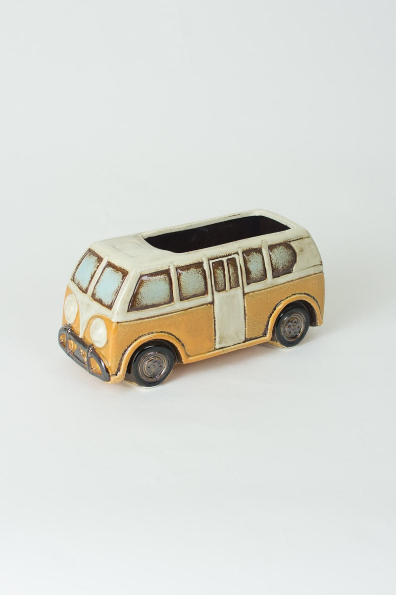 Groovy Ceramic Van Planter