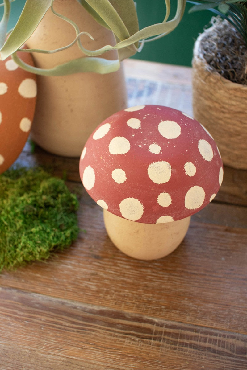 Clay Mushroom Canisters