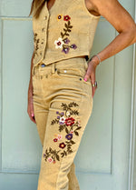 Embroidered Corduroy Vest by Emory Park