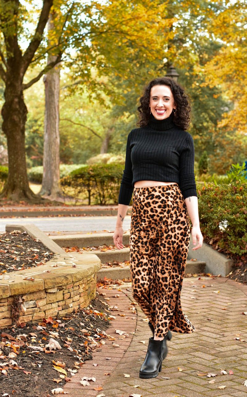 Fearless Leopard Print Skirt