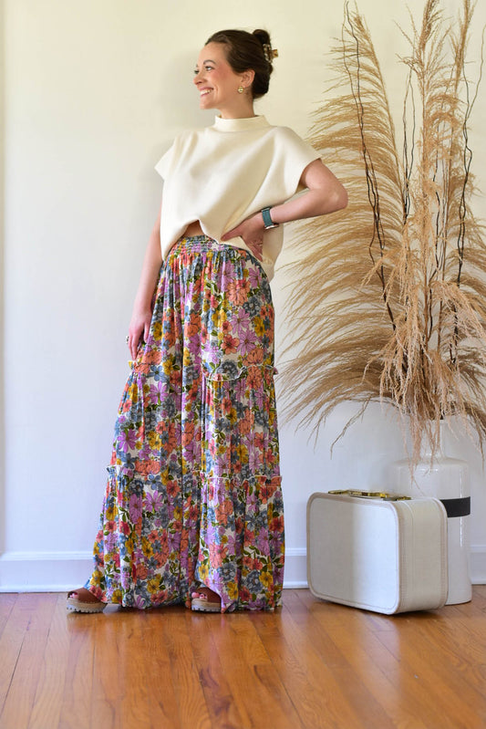 Boho Blooms Wide leg Pants