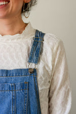 Harmony Denim Wide Leg Overalls