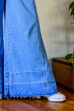 Harmony Denim Wide Leg Overalls