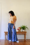 free people dupe, wide leg lounge, denim sweats, hippie pants, boho style, hippie style