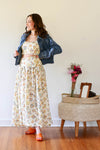 hippie fashion, vintage-inspired, boho fashion, vintage florals, vintage skirt, floral skirt, maxi skirt