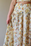 hippie fashion, vintage-inspired, boho fashion, vintage florals, vintage skirt, floral skirt, maxi skirt