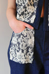 Denim & Lace Vest