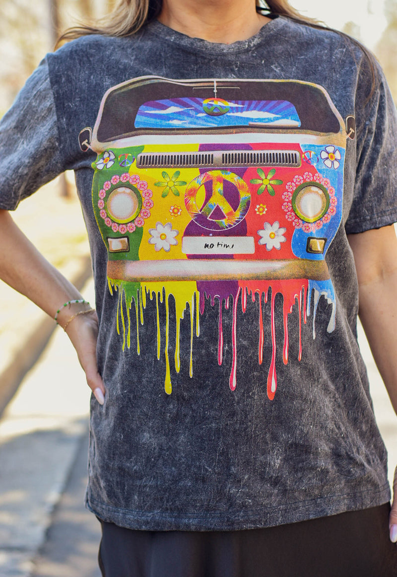 hippie t-shirt, VW Bus t-shirt, psychedelic tee, unisex t-shirt hippie style