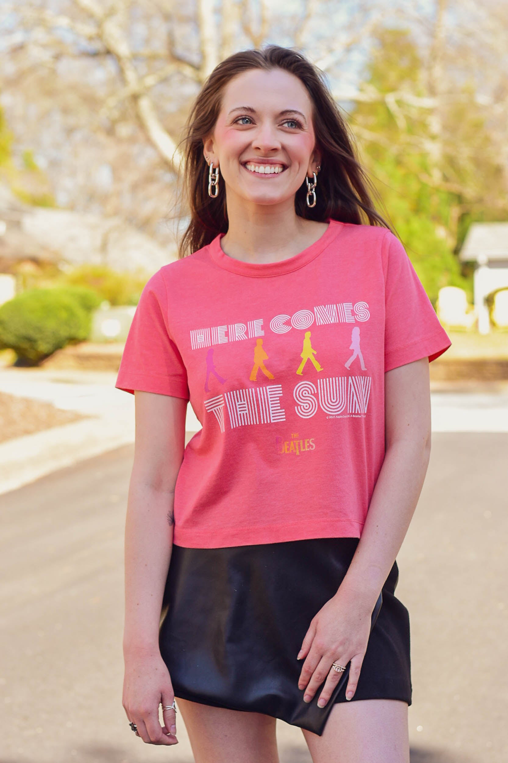 the beatles t-shirt, here comes the sun shirt, beatles crop top, hippie t-shirt, hippie band t-shirt