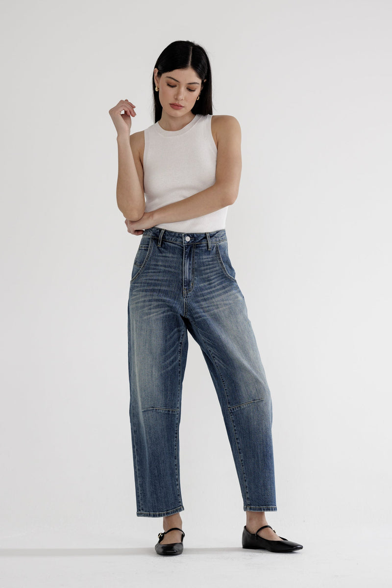 barrel leg, barrel leg jeans, free people dupe, free people inspired