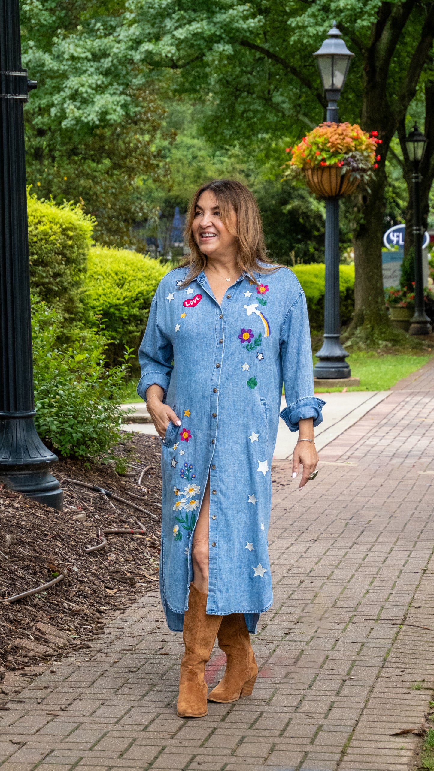 Festival Embroidered Shirtdress